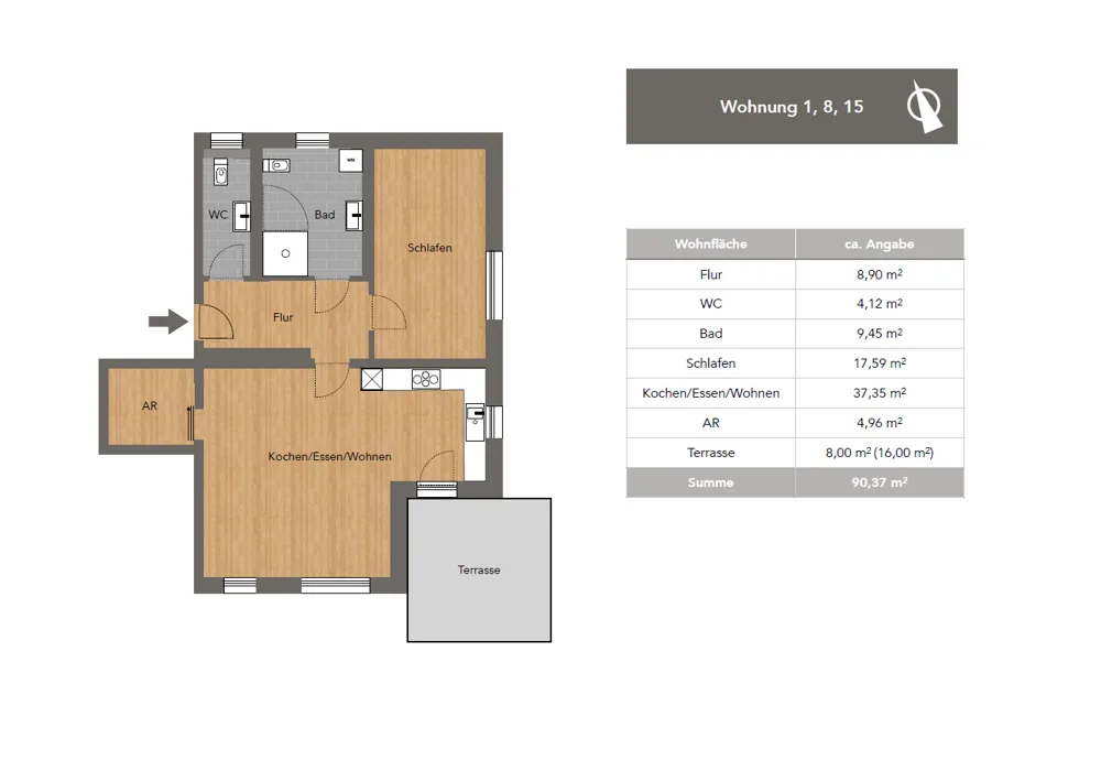 Grundriss EG rechts