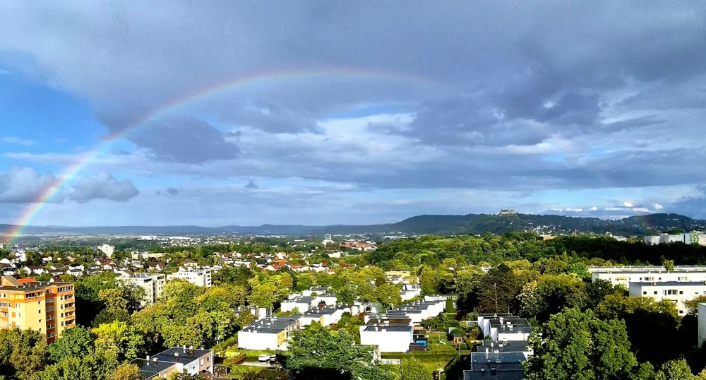 Ausblick Balkon
