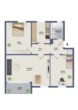 Grundriss - Attraktive 3-Zimmer-Wohnung mit Balkon