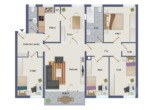 Grundriss - Großzügige & helle 5-Zimmer-Wohnung mit Balkon