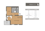 Grundriss DG links - NEUBAU – Eigentumswohnungen in Untersiemau! Moderne Wohnungen im Dachgeschoss mit Balkon und Parkplatzmöglichkeit!