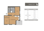 Grundriss DG rechts - NEUBAU – Eigentumswohnungen in Untersiemau! Moderne Wohnungen im Dachgeschoss mit Balkon und Parkplatzmöglichkeit!