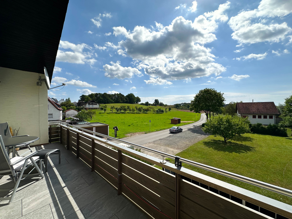 Ausblick Balkon