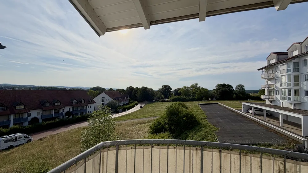 Blick vom Balkon