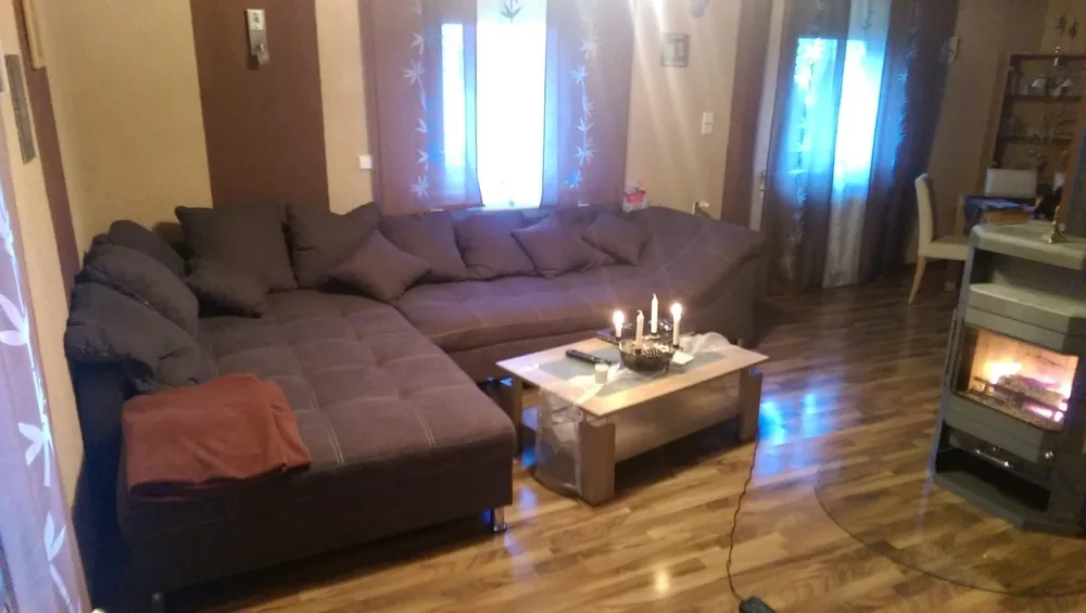Wohnzimmer mit Ofen